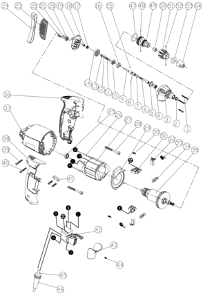 Part Location Diagram of 5140136-73 DeWALT BALL